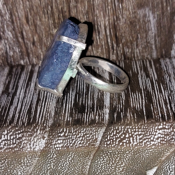 Blue Solar Quartz Ring  💙 Size 5.5 - Picture 5 of 7